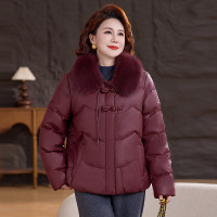 年洋气妈妈装冬季棉衣女加厚保暖中老年女士休闲棉服棉袄冬装