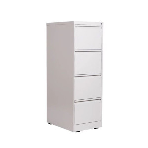 加厚收纳办公文件铁皮档案资料矮柜四斗卡箱带锁抽屉 445*620*1330mm