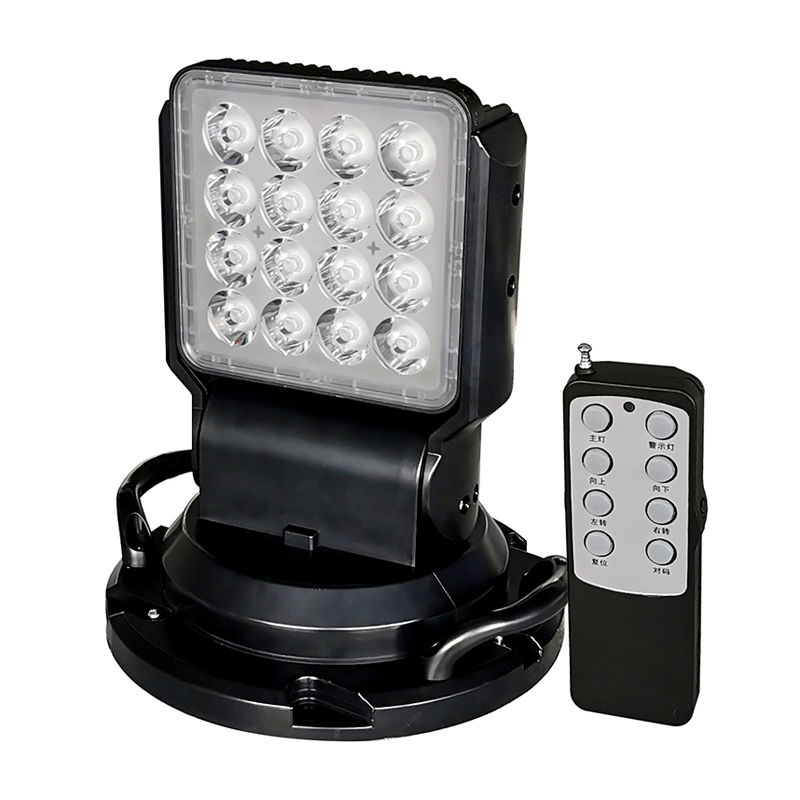 简鼎 JD6415 60W IP66 LED 遥控车载探照灯(计价单位:盏)黑色