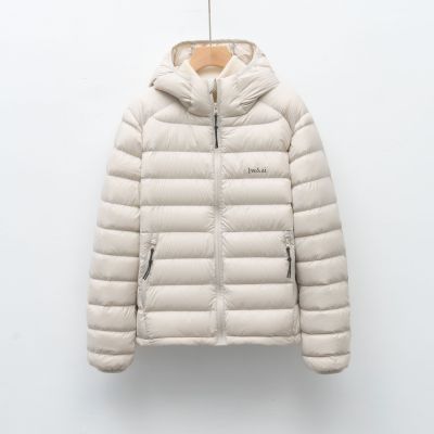 90绒秋冬新国标轻薄简约纯色女连帽时尚保暖羽绒服外套_120