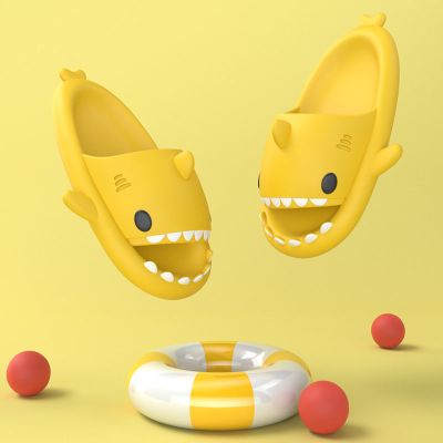 韩国夏季2021新款凉拖鞋软底防滑网红ins男女款卡通情侣鲨鱼拖鞋聿垣格