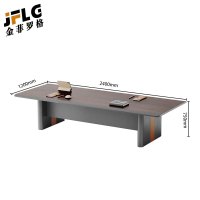 金菲罗格大型会议长桌豪华简约轻奢办公长方形培训会议室 2.4米会议桌
