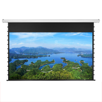 经科JK投影幕布S1-MK3/S1-MKIII 133寸16:9白塑拉绳电动遥控幕布