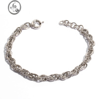 JiMi银色重工夸张项链女欧美小众复古高级感金属粗链条银饰颈链锁骨链