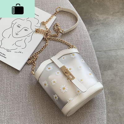 小包包2020新款潮网红高级感夏天透明果冻雏菊百搭清新单肩斜挎包NEW LAKE女士单肩包