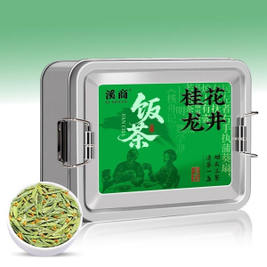 2026年新茶桂花龙井茶绿茶特选浙江龙井绿茶桂花绿茶散装罐装