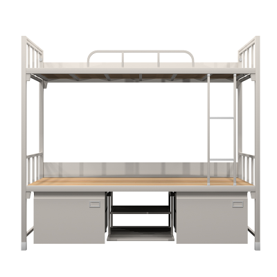 易企采 900MM宽员工宿舍高低床铁艺上下铺钢制双层床铁床上下床子母床
