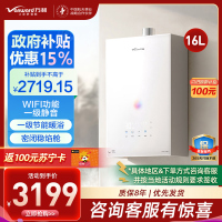 万和安睡洗V9S 恒温 16升燃气热水器一级暖浴一级静音密闭稳焰舱一级节能 天然气JSQ30-16V9S TURBO