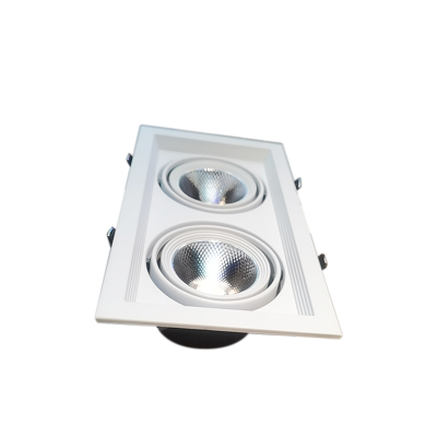 磐达 LED方形嵌装格栅射灯PZL013 2*12W套