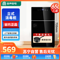 容声消毒柜[304不锈钢]家用立式台式小型双门高温紫外线碗筷消毒碗柜A50 二星级 65L 304不锈钢层架86A50