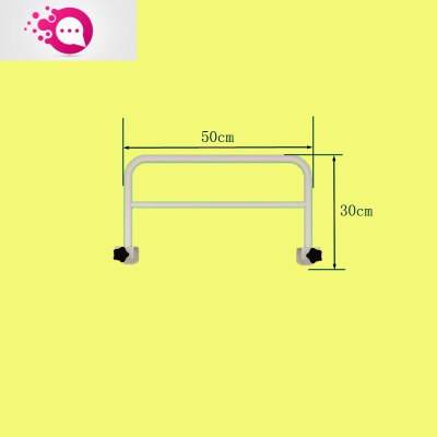 敬平儿童床围栏上下铺防摔免打孔宿舍床防掉床边栏杆可调节床护栏一面长度50cm*高度30cm1