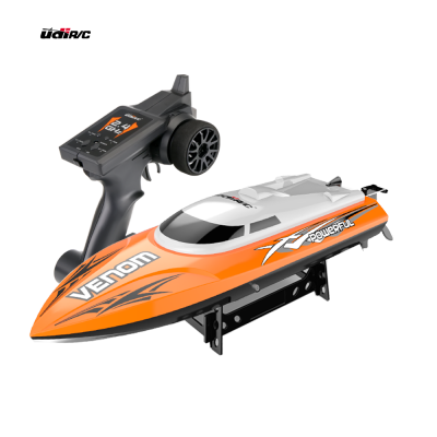 优迪玩具UDI001橙色单电超大号遥控船快艇玩具模型高速儿童男孩成人无线电动水上游艇