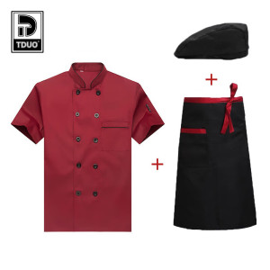 Tduo炊事员工作服三件套 U27 套