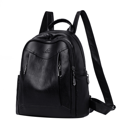 小亚天真皮双肩包女士2020新款时尚牛皮旅行背包软皮大容量休闲书包