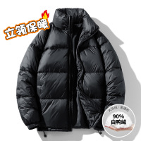 羽绒服男士秋冬季潮牌情侣宽松舒适潮男女同款潮流立领面包服外套
