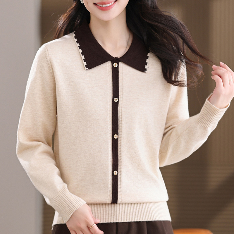 时尚春秋妈妈装洋气中老年针织衫女春装衣服40-60岁毛衣毛衫