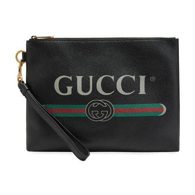 GUCCI古驰男女通用款GucciPrint系列皮革手拿包5727700Y2AT