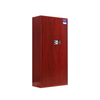 湘渭保密柜财务档案柜文件柜办公室资料储物柜保险柜通体红木纹-国保密码锁