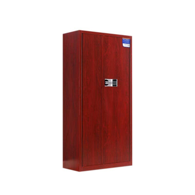 湘渭保密柜财务档案柜文件柜办公室资料储物柜保险柜通体红木纹-国保密码锁