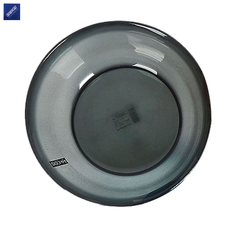 安居先森圆形透明水晶塑料盆脸盆洗手盆 30.5cm 5L灰色