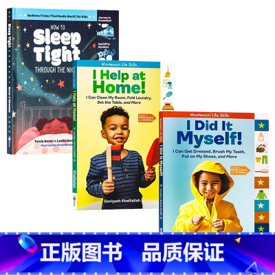 蒙氏启蒙3册 [正版]蒙氏启蒙3册 英文原版 I Did It Myself help at home 蒙特梭利教育 儿
