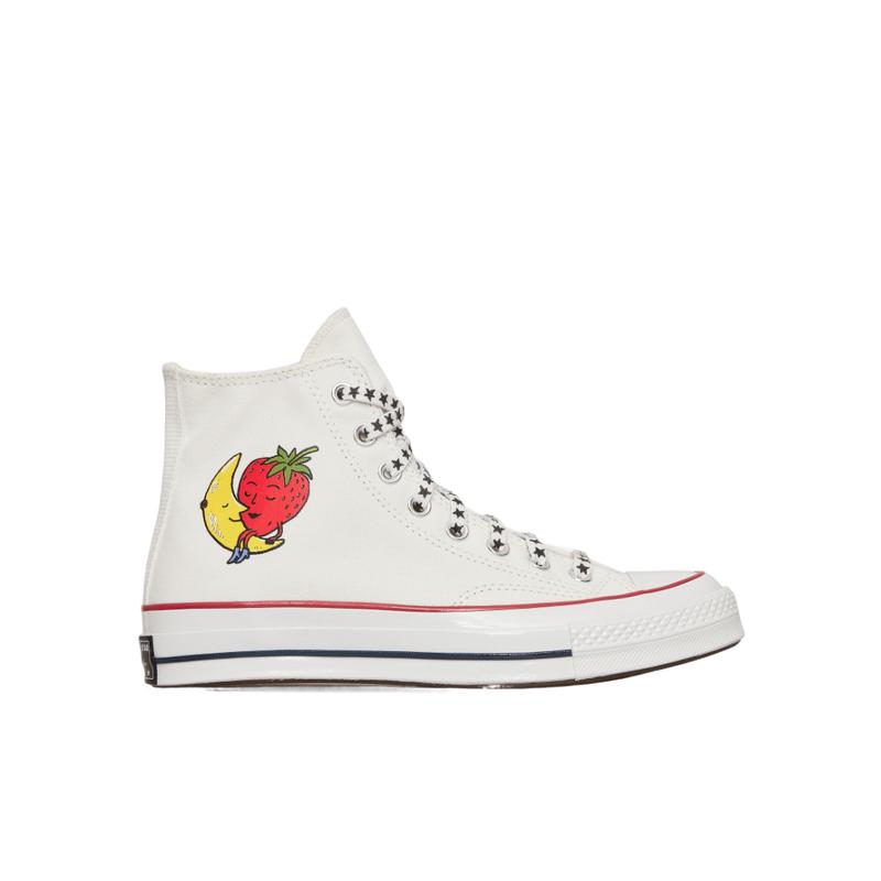 匡威(CONVERSE)女鞋图案运动鞋草莓月亮联名款定制鞋垫透气跑步鞋