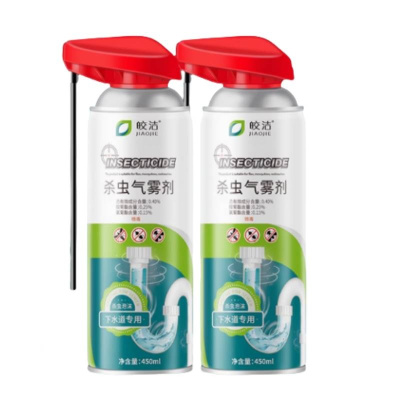 皎洁 下水道泡沫杀虫剂450ml*2罐/组