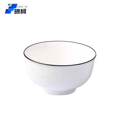琅柯 陶瓷碗 黑线 6英寸
