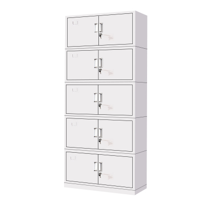 全简家具文件柜办公柜钢制铁皮柜资料柜带锁文件柜财务凭证柜分五节档案柜