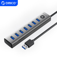 奥睿科(ORICO) CL7U USB3.0分线器7口扩展坞铝合金HUB集线器延长器 独立供电 笔记本台式