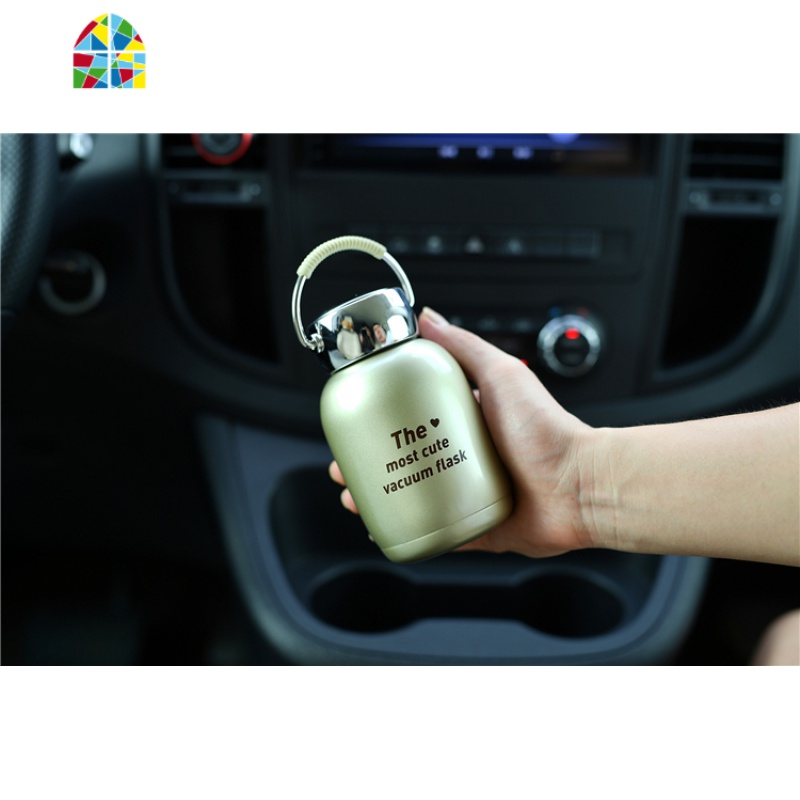 保温杯男女便携小水杯子运动随身携带学生大肚杯 fenghou 灰色230毫升