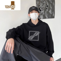 YANXUWE11DONE TRACK男士卫衣连帽宽松套头长袖潮流23秋季新款情侣外套