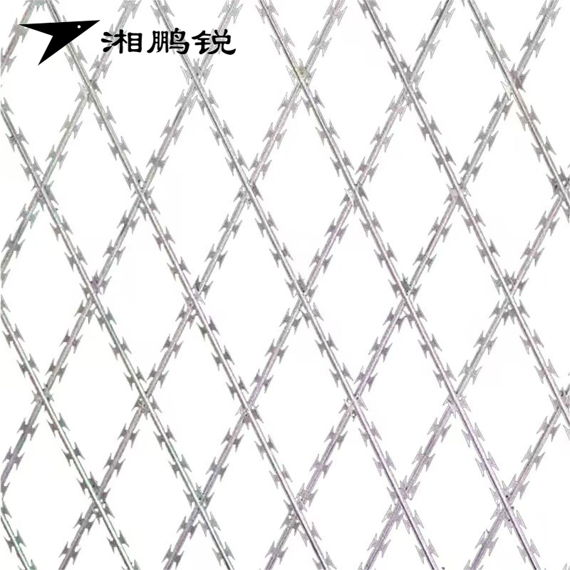 湘鹏锐 热镀锌刀刺防护网 高500mm孔径150*75mm 米