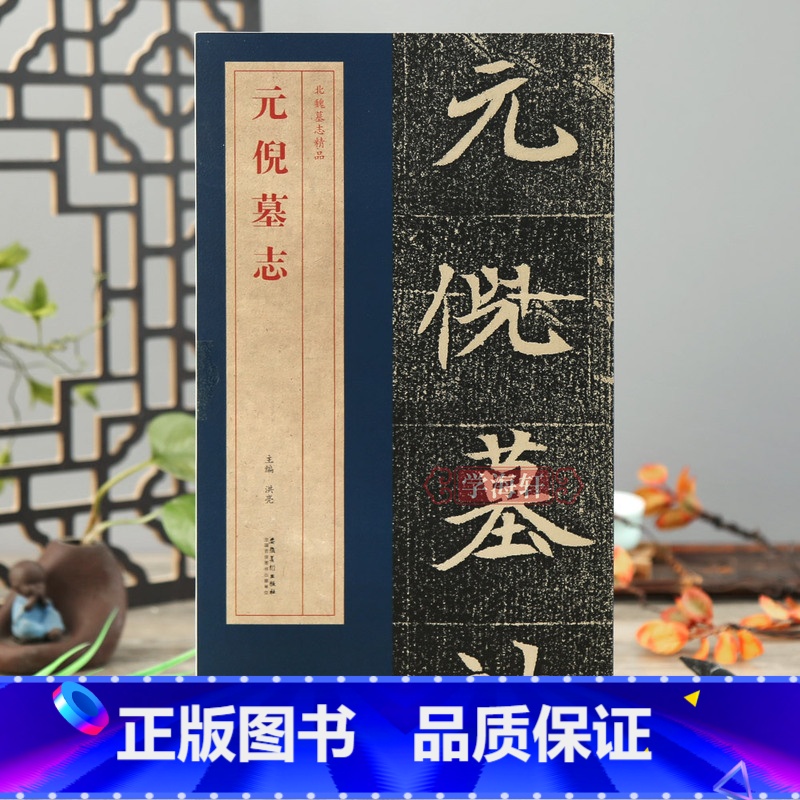 [正版]学海轩元倪墓志北魏墓志简体旁注碑帖简介原碑原帖墓志单字放大附原大整张墓志铭魏碑楷书毛笔书法字帖洪亮编