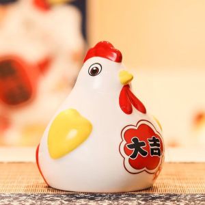 维诺亚十二生肖陶瓷存钱罐可爱高颜值储蓄罐送孩子礼物只进不出