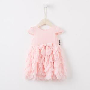 [1件3折价:115.5]米喜迪mecity童装夏新款婴儿公主裙荷叶边裙摆甜宝宝蛋糕裙