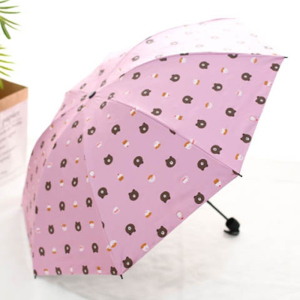 手动钢骨伞架 黑胶布 橡胶漆手柄 YF-S2021012 晴雨两用伞