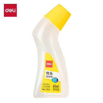 得力7312弯头液体胶 65ml 12瓶/盒