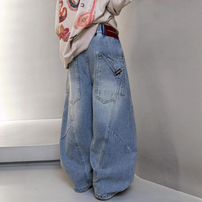 儿童装男童春装裤子2026新款春季长裤中大童春秋款男孩痞帅牛仔裤