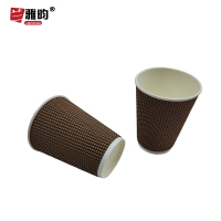 兰雅昀 一次性双层加厚纸杯 100个 箱