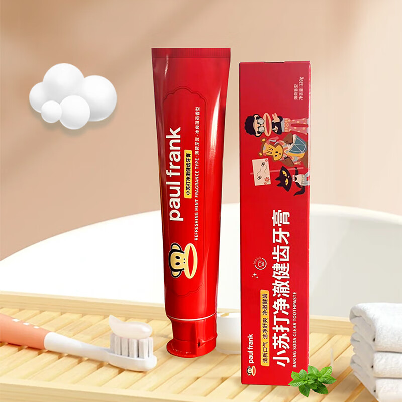 大嘴猴小苏打净澈健齿牙膏 120g