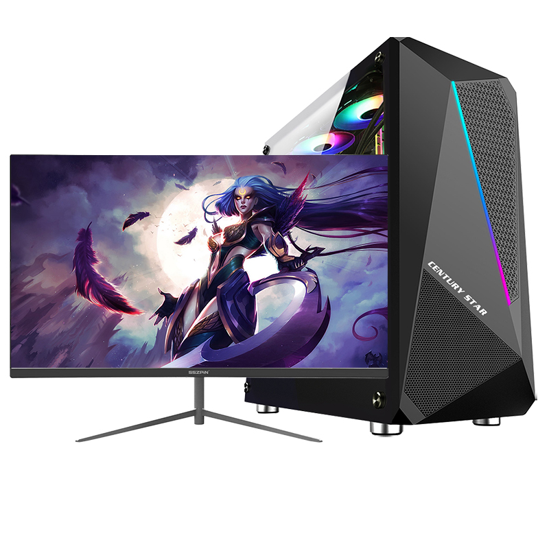 铭能 十代酷睿i5六核/GTX1660Ti 6G独显/16G内存/512G固态 台式机 台式电脑 DIY组装机 组装电脑 家用办公电脑主机 设计学生台式电脑游戏电脑+24英寸全套