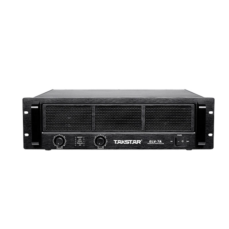 得胜(TAKSTAR)ELV-7A 650W纯后级功率放大器 专业音频舞台音响演出工程 定阻功放机