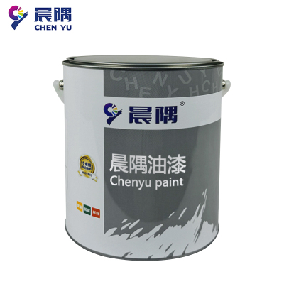 晨隅油漆丙烯酸磁漆黑4kg/桶