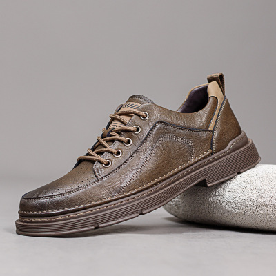 2024新款休闲鞋男款潮流韩版时尚小白鞋复古板鞋子小红书网红同款