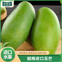 [苏鲜生]正宗越南玉芒 净重3斤 单果300g+ 青皮特级大芒果金煌芒爆甜新鲜应季水果
