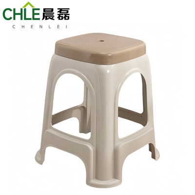 晨磊 塑料凳子 卡其色 个