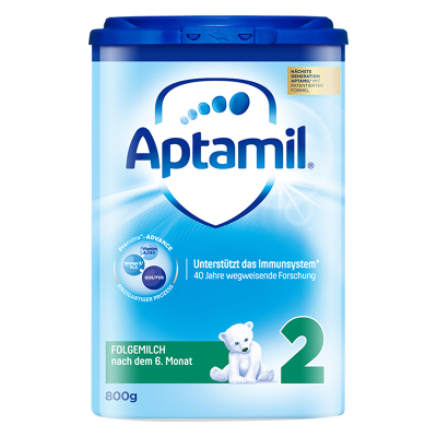 aptamil德国爱他美原装进口奶粉2段6-12个月800g保质期22年7月及以后保税区发货