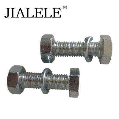 JIALELE 镀锌螺丝穿钉带帽组合件(M16*250)强度4.8 3个/套