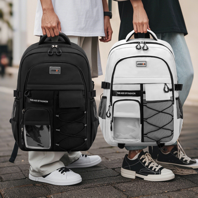 初中生书包休闲大容量轻便双肩背包6-9年级网红小学儿童书包